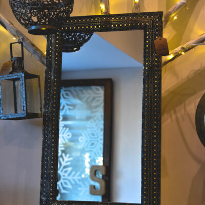 Espejo metal rectangular