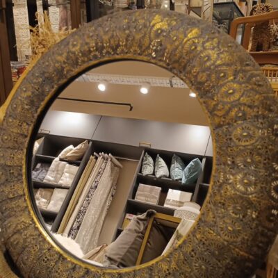 Espejo Metal Labrado