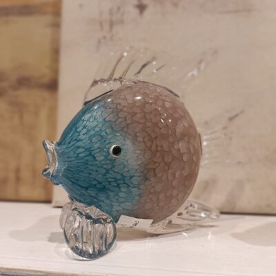 Escultura Pez Koi Vidrio
